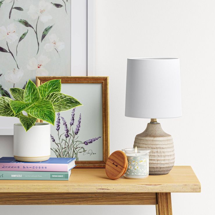 Textural Ceramic Mini Jar Shaped Table Lamp - Threshold™ | Target