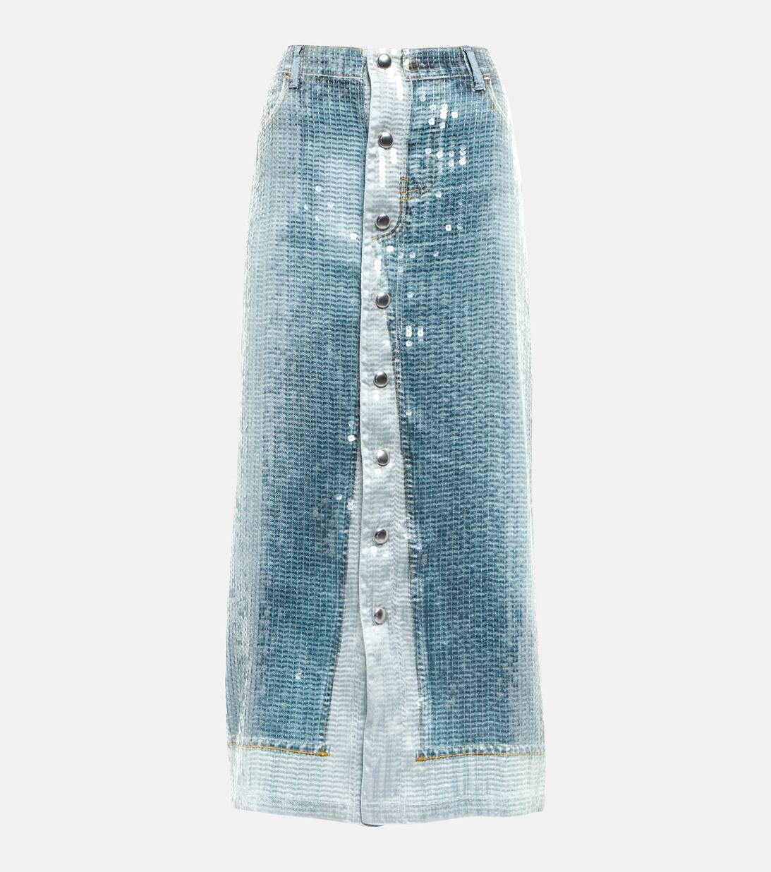 Trompe-l'œil sequined midi skirt | Mytheresa (US/CA)