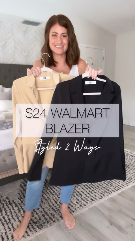$24 Blazers | Walmart Fashion 


Tan- small
Black- medium 

#LTKFind #LTKstyletip