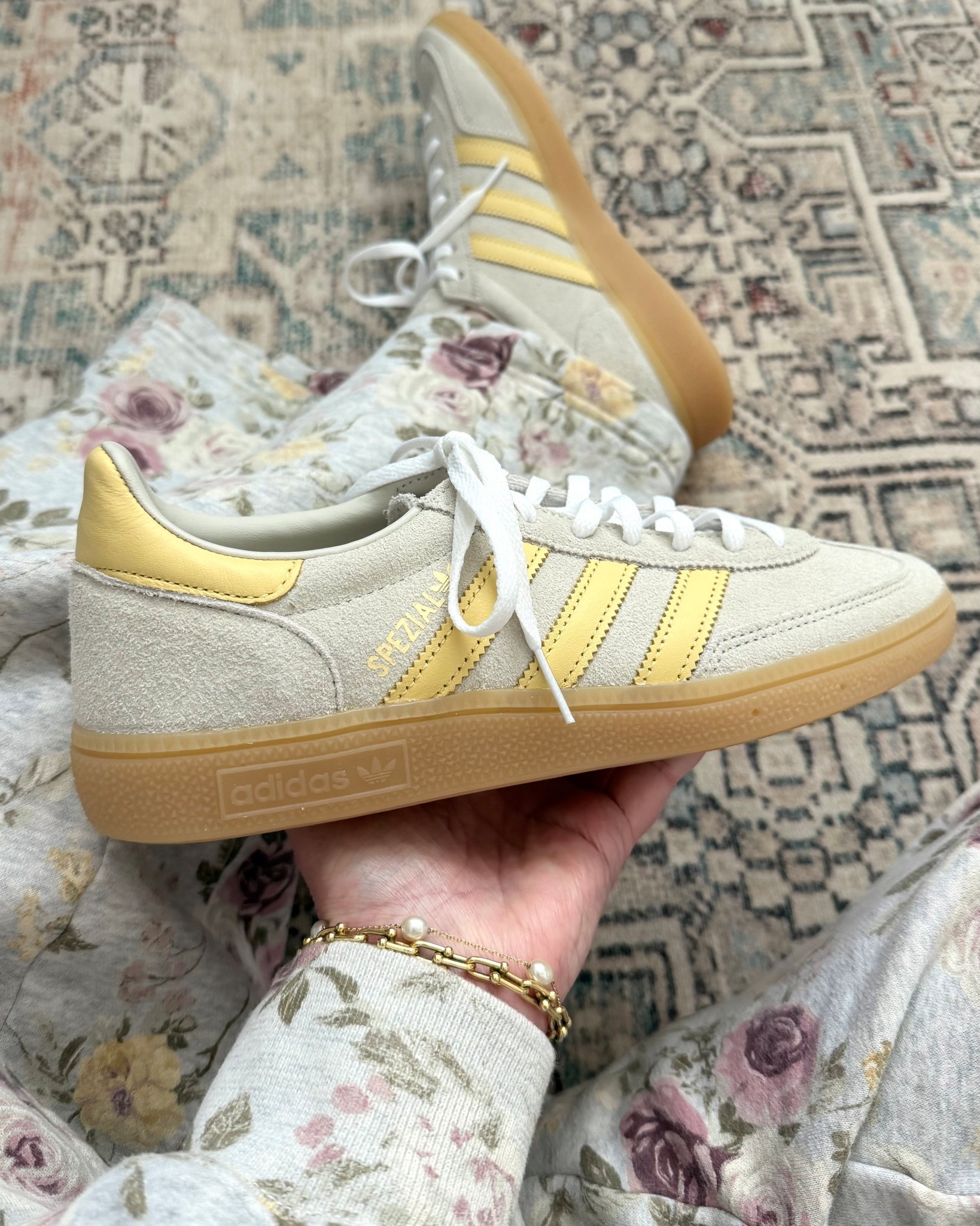 My new yellow Spezial drop $30 with code SCORE - take $30 off $100 (size down 1/2). You have to look for the colors that work - not all do! Great match to my fave Abercrombie set and there's some cute new yellow Aerie pieces as well (not 100% on the match, they haven't arrived yet). At Abercrombie, code DENIMAF takes an extra 15% off everything except clearance!

#LTKActive #LTKOver40 #LTKSaleAlert