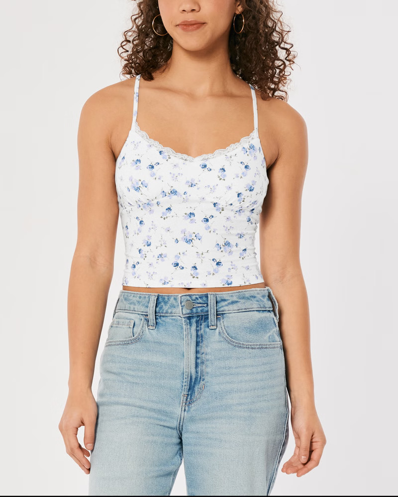 Lace Trim Cami | Hollister (US)