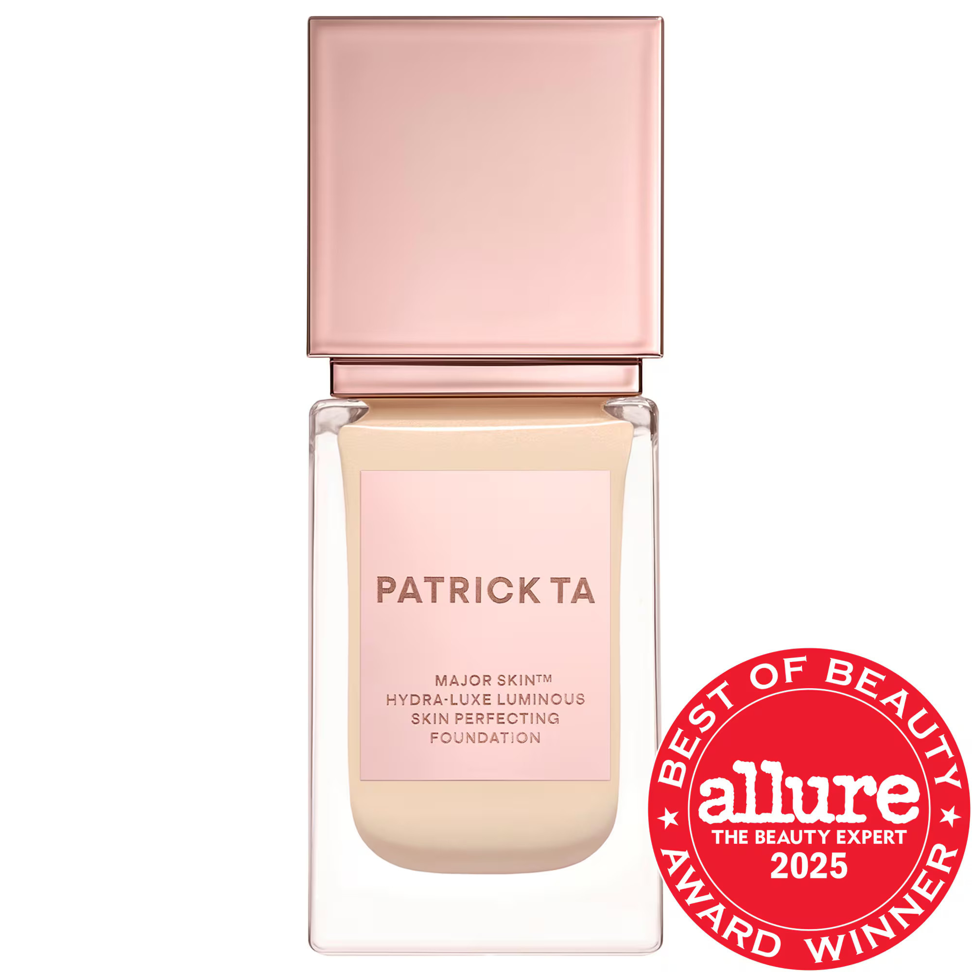 PATRICK TA Major Skin Hydra-Luxe Luminous Skin Perfecting Foundation For Natural Glow 4 Golden 1 oz / 30 mL | Sephora (US)