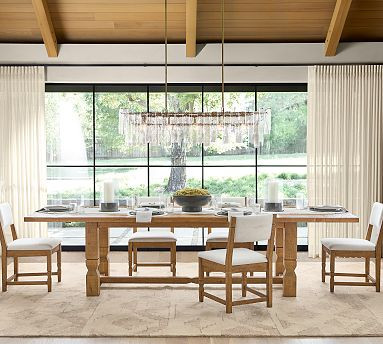 Helena Extendable Dining Table (96"-120") | Pottery Barn (US)