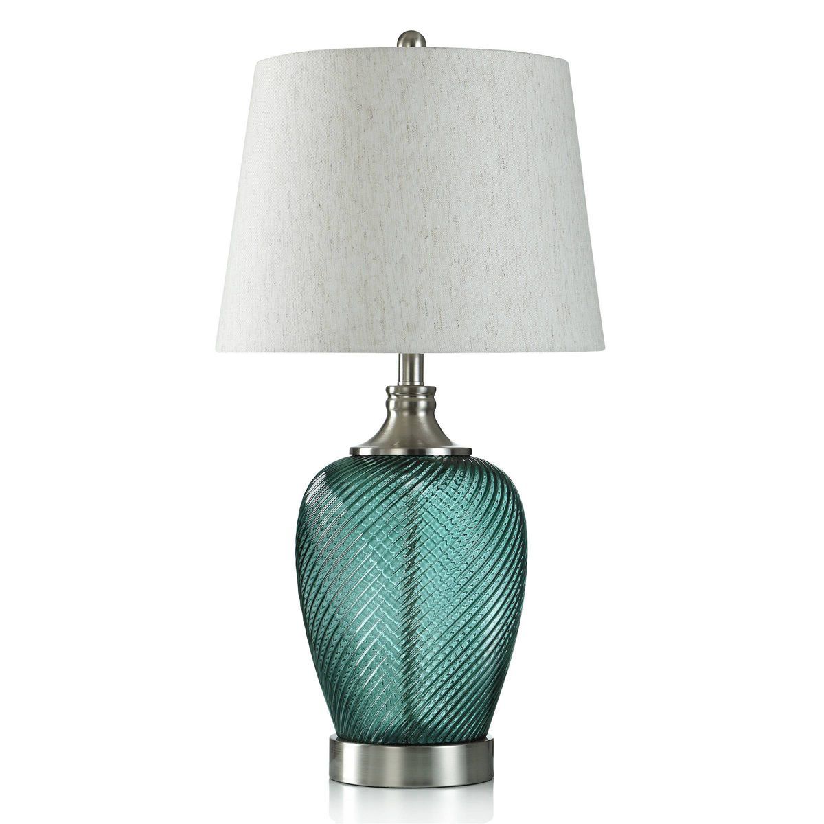 Elyse Oceans Depth Glass Table Lamp Blue - StyleCraft | Target