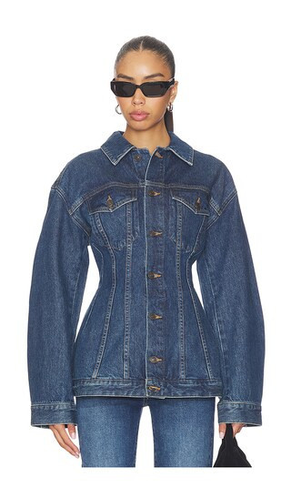 AGOLDE Myra Jacket in Blue. - size S | Revolve Clothing (Global)