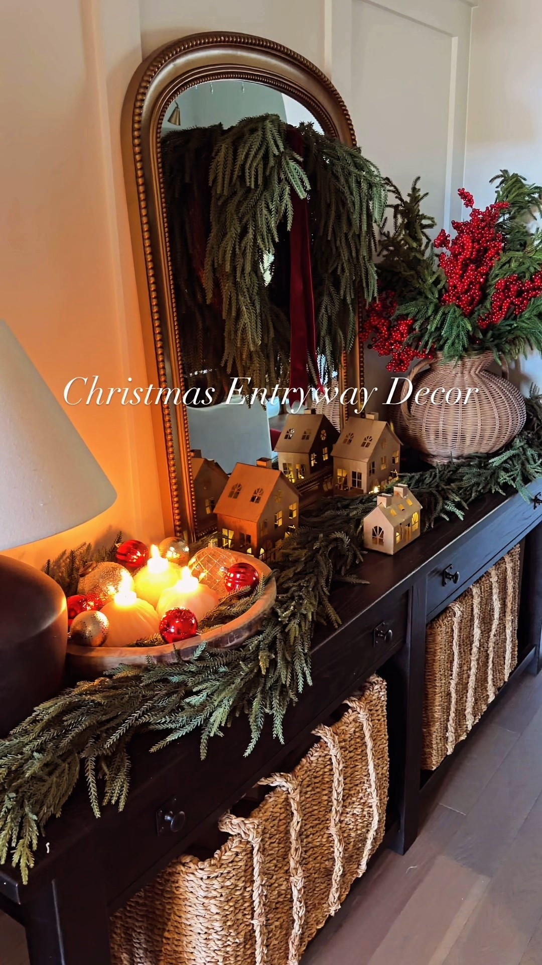 Entryway Christmas decor 

#LTKHoliday #LTKSeasonal #LTKCyberWeek