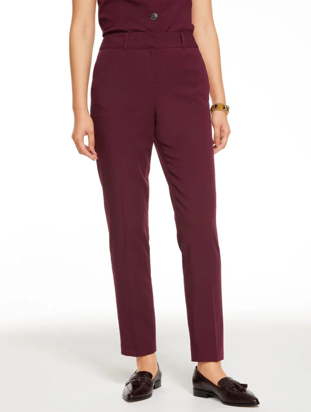 Slim Leg City Twill Pants | Talbots