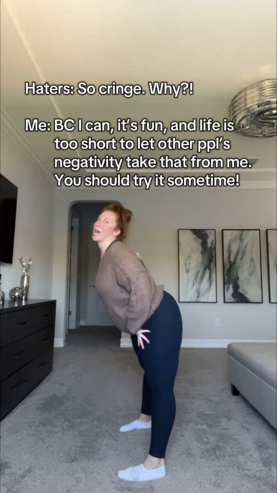 Okay, but the music matchup starts off strong! 💁‍♀️😆 Wearing a large in the bra and sweater and xl in the leggings! Seriously one of the softest most comfy sets I own!!!!!!!

#LTKActive #LTKMidsize #LTKFindsUnder100