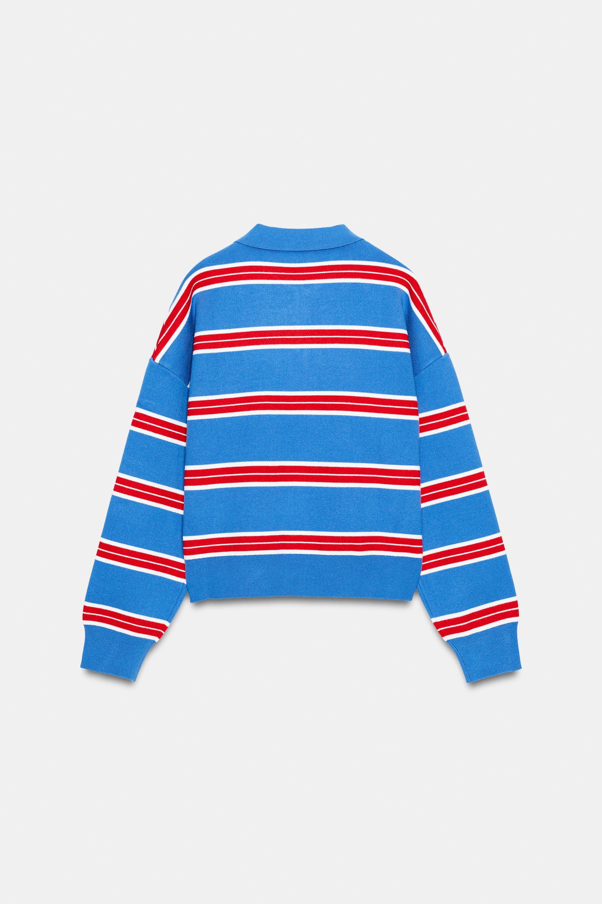 STRIPED KNIT POLO | Zara US