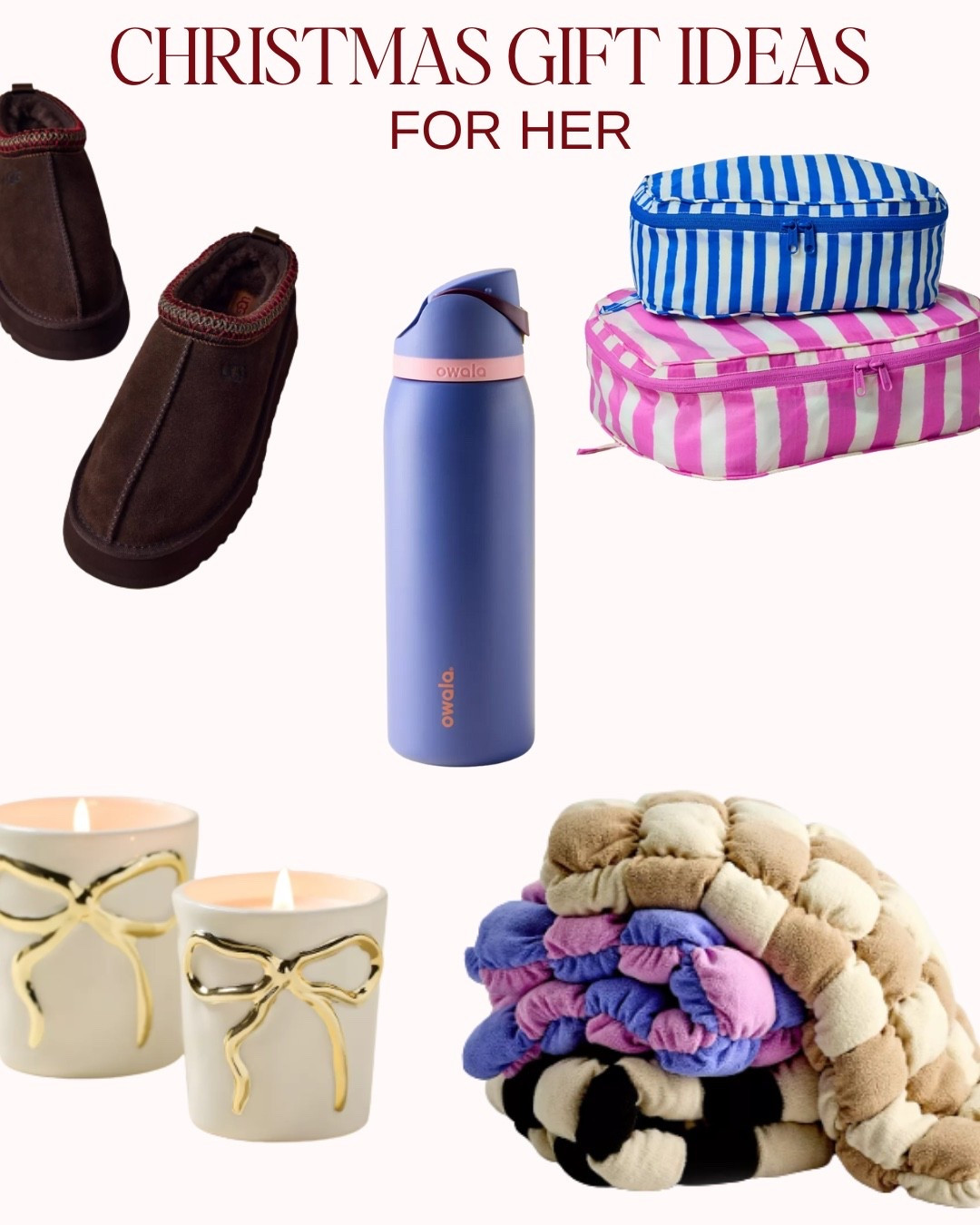 #giftideas #giftguide #giftsforher #urbanoutfitters #ugg #packingcubes #baggu #candle #girlygifts #blackfriday #cybermonday #owala #waterbottle



#LTKGiftGuide #LTKSaleAlert #LTKHome