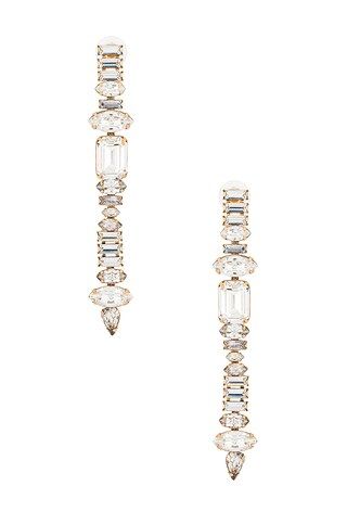 Elizabeth Cole Camp Earrings in Crystal from Revolve.com | Revolve Clothing (Global)