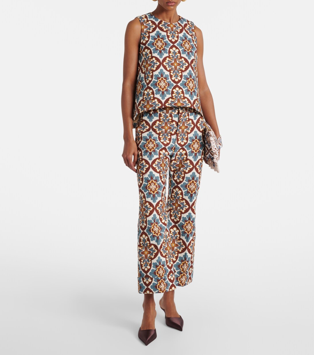 Hendrix high-rise cotton flared pants | Mytheresa (US/CA)