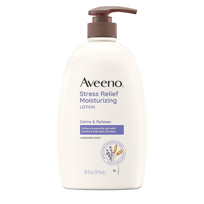 Aveeno Stress Relief Moisturizing Body Lotion with Lavender Scent, Natural Oatmeal to Calm & Rela... | Amazon (US)