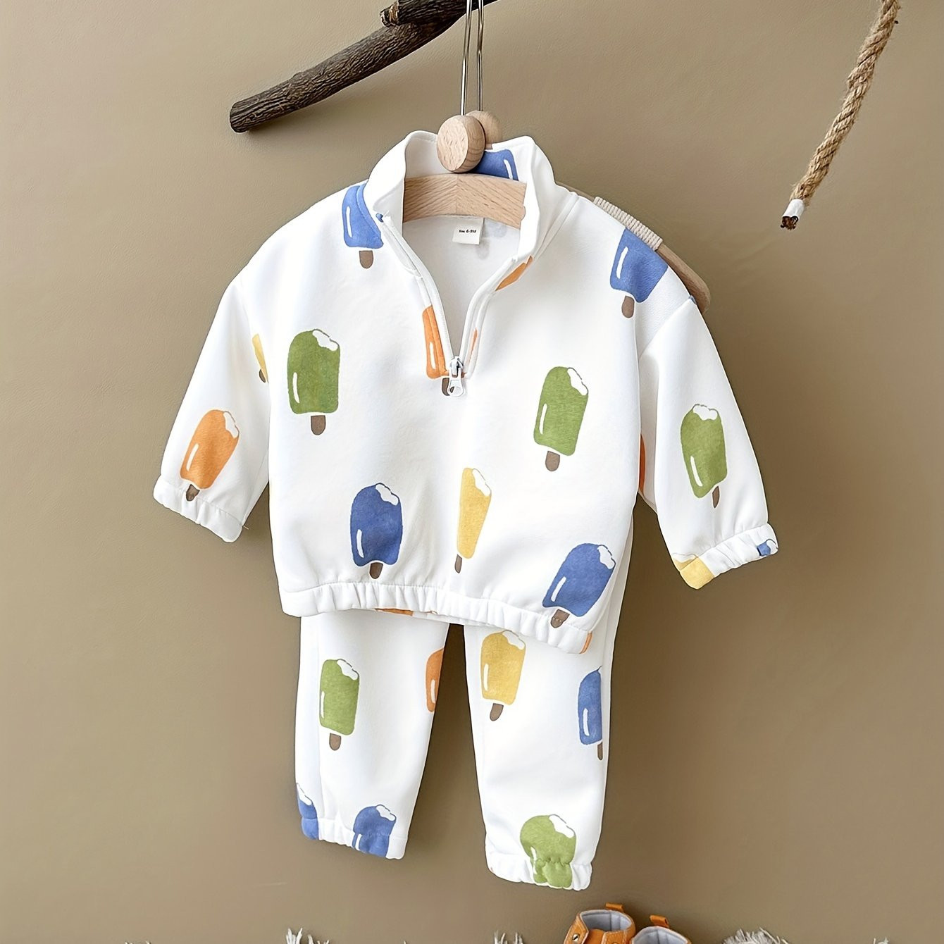 Baby's Cartoon Colorful Popsicle Pattern Sweatshirt Casual - Temu | Temu Affiliate Program