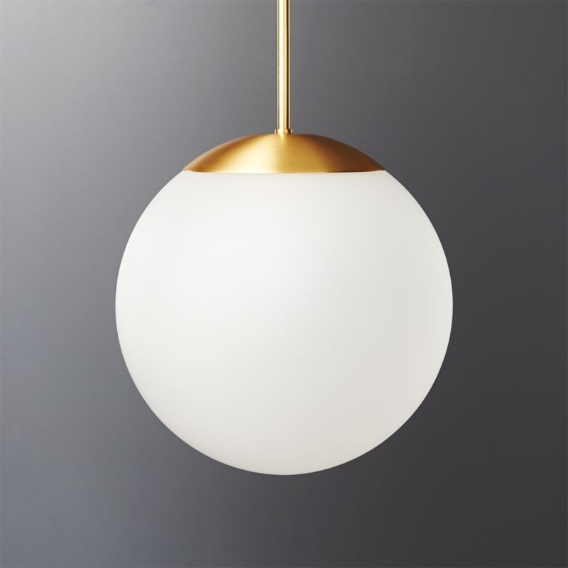 Vega Indoor-Outdoor Brass Pendant Light + Reviews | CB2 | CB2