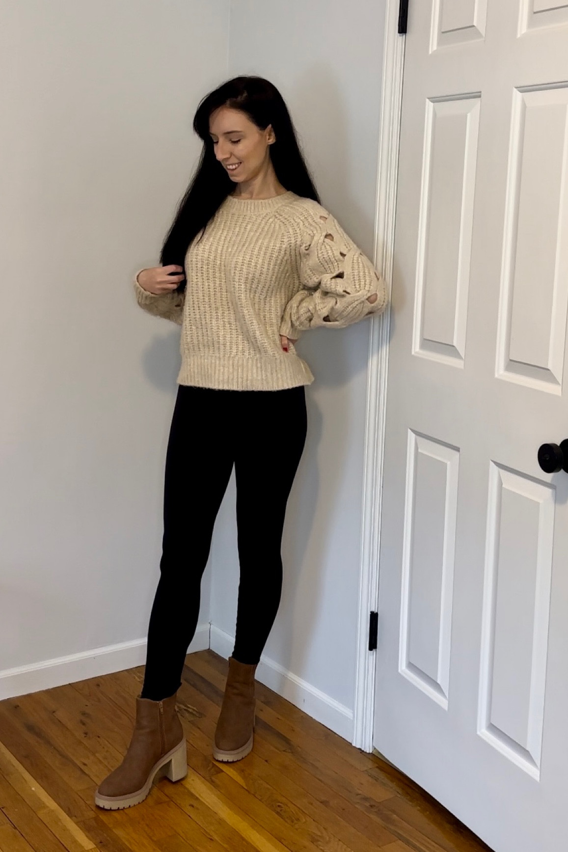 Sweater size S
Leggings size XS
Boots size 6.5


Winter outfit, casual outfit, loungewear, work outfit, 

#LTKstyletip #LTKfindsunder100 #LTKSeasonal