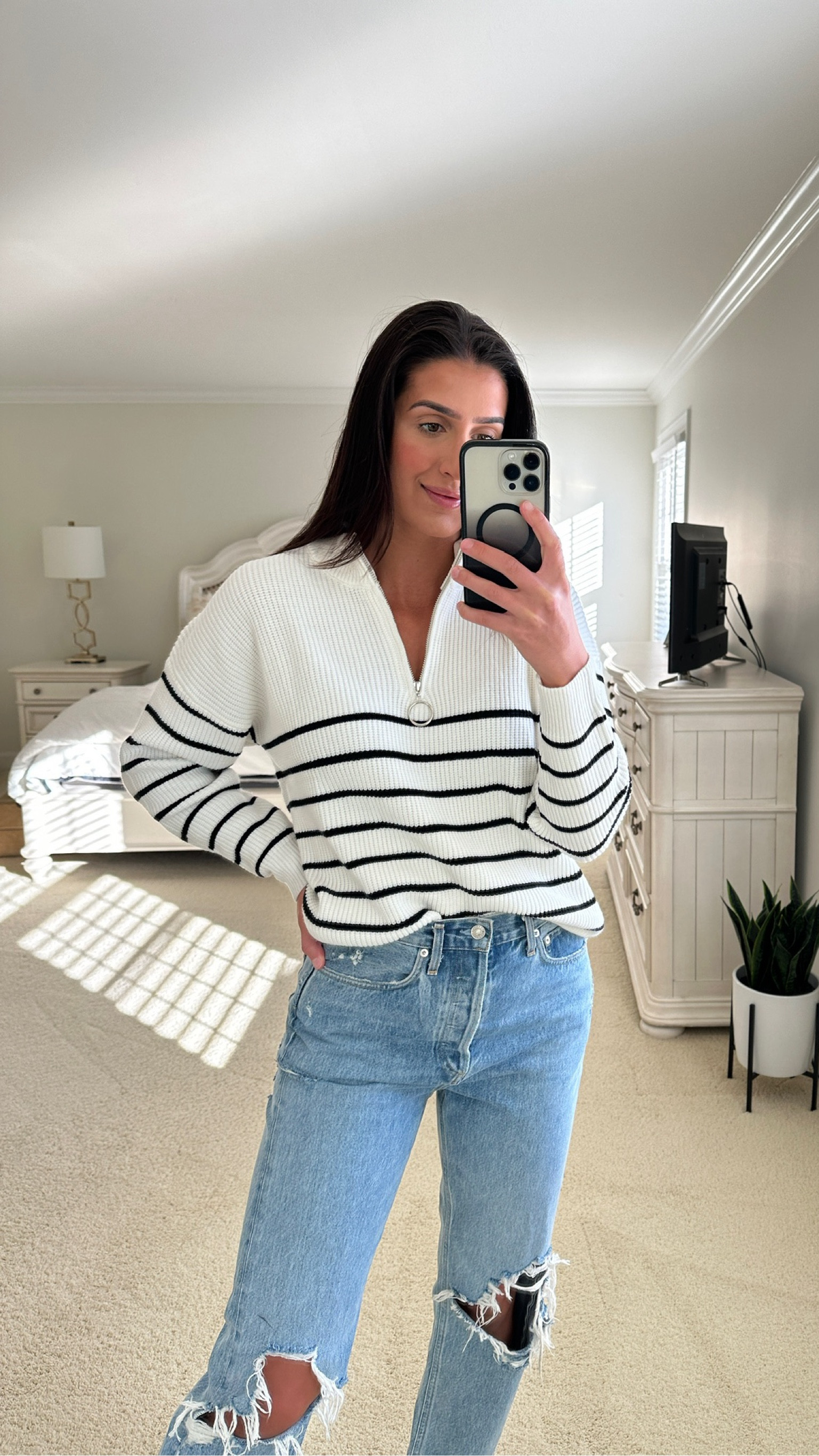 an Amazon half zip I can’t wait to wear for fall!🍁☺️ Pre-Jackson, TTS, M. Would size up 1-2 to accommodate baby bump!

Striped half zip, fall fashion, striped half zip pullover, fall striped half zip, half zip sweater, striped fall pullover, casual half zip, autumn striped half zip, fall fashion half zip, cozy striped half zip, Grace White, A Southern Drawl Blog

#LTKFindsUnder50 #LTKSeasonal #LTKStyleTip