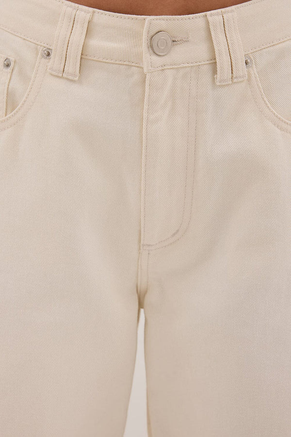 REAGAN 2.0 CREAM SLOUCHY JEAN | DISSH
