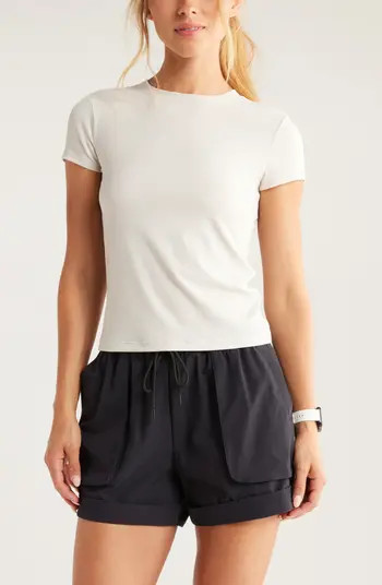 Zella Go-To Rib T-Shirt | Nordstrom | Nordstrom