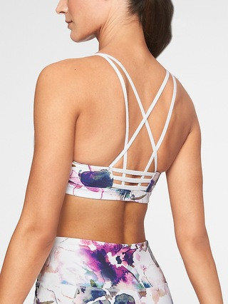 Printed Strappy-Go-Lucky Bra | Athleta