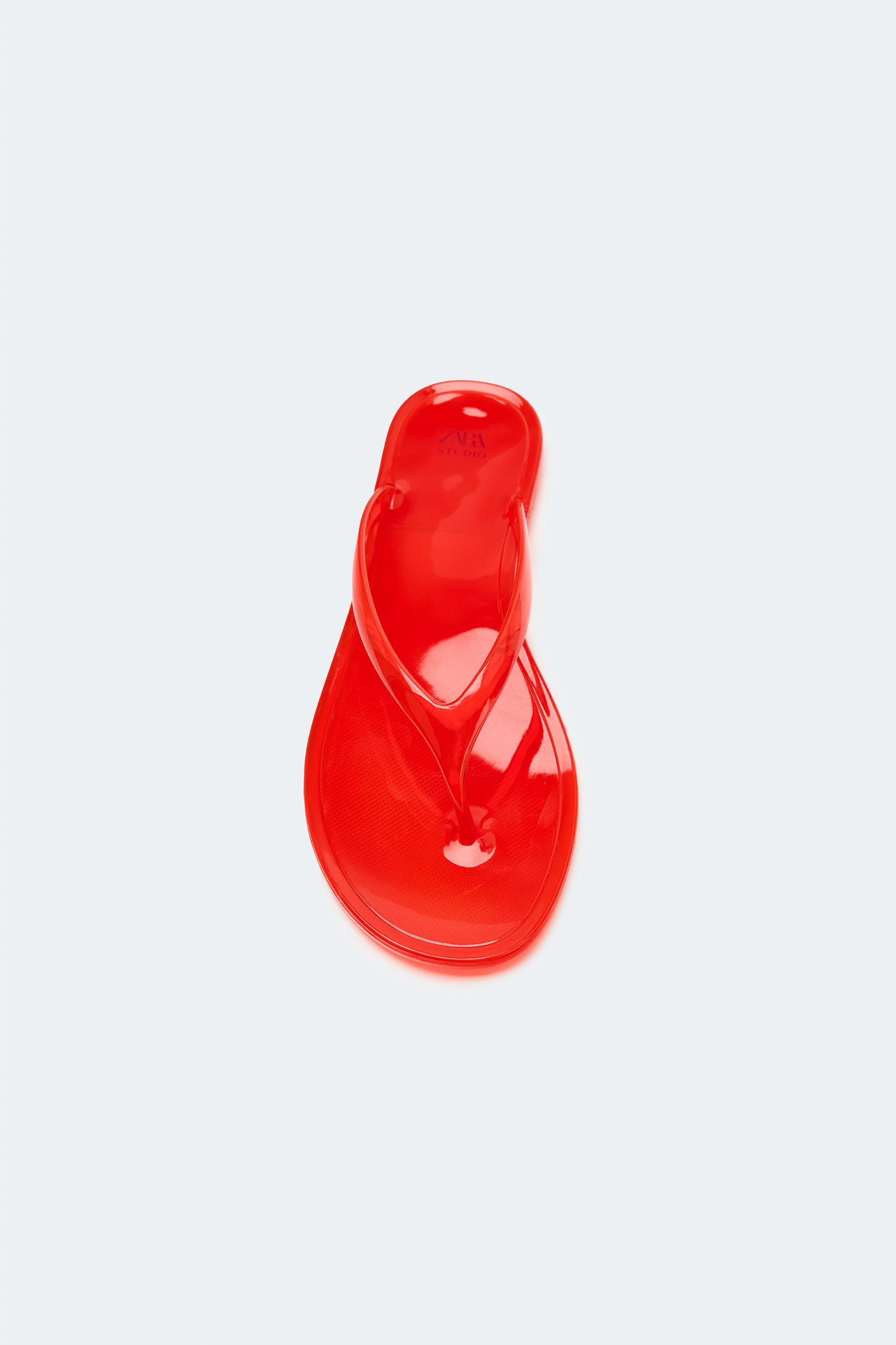 LIMITED EDITION JELLY FLAT SANDALS | Zara US