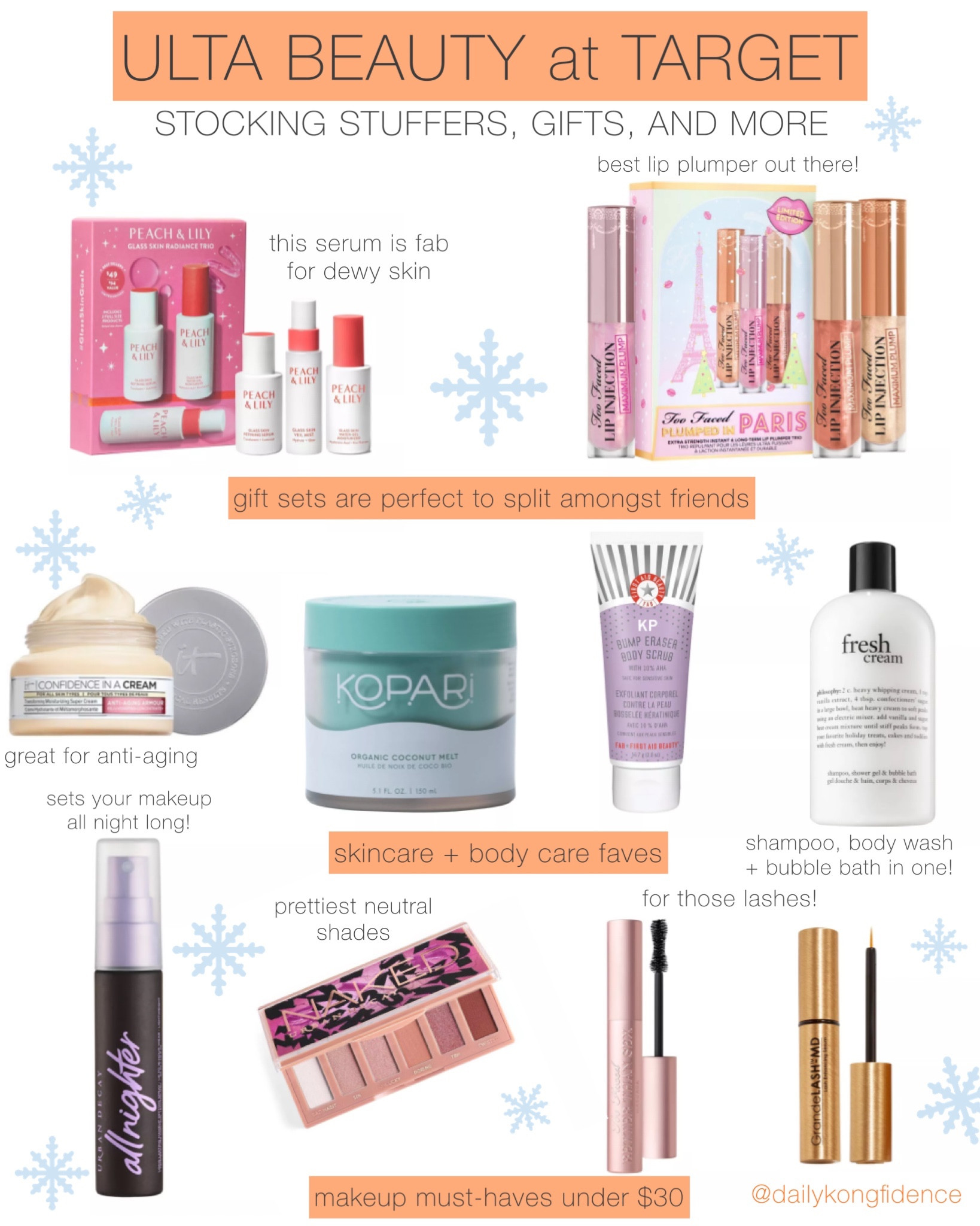 #ad Stocking Stuffers + Minis from @ultabeauty at @target for your beauty obsessed friends that add a little something extra this holiday season.  These are great options for your skincare, makeup, and self-care loving friends and family. #target #ultabeautyattarget #targetpartner #targetstyle 

#ltkgiftguide #ltkunder25

#LTKbeauty #LTKHoliday #LTKSeasonal