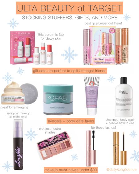 #ad Stocking Stuffers + Minis from @ultabeauty at @target for your beauty obsessed friends that add a little something extra this holiday season.  These are great options for your skincare, makeup, and self-care loving friends and family. #target #ultabeautyattarget #targetpartner #targetstyle 

#ltkgiftguide #ltkunder25

#LTKbeauty #LTKHoliday #LTKSeasonal