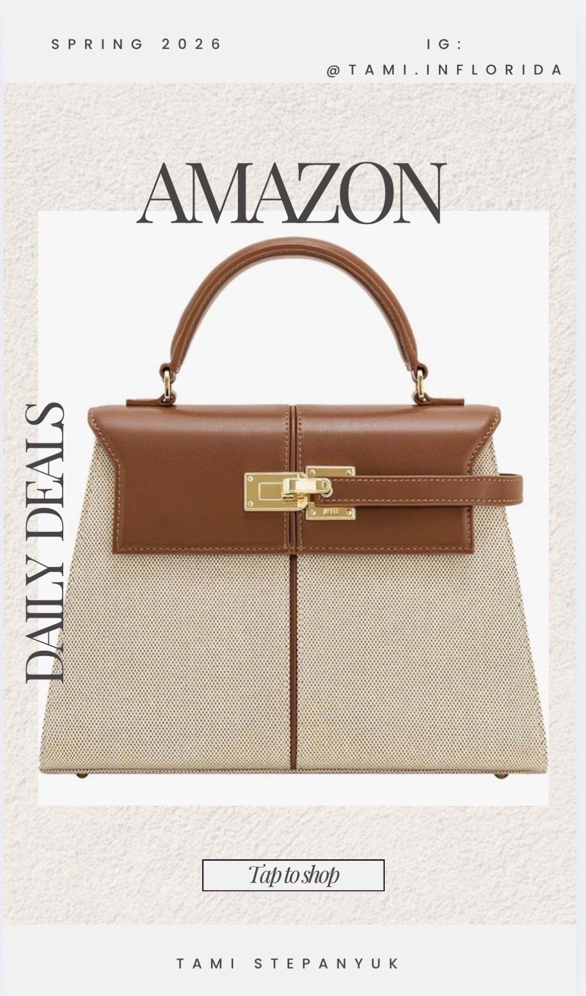 Chic, timeless, and surprisingly from Amazon 🤍
This bag looks designer without the designer price.