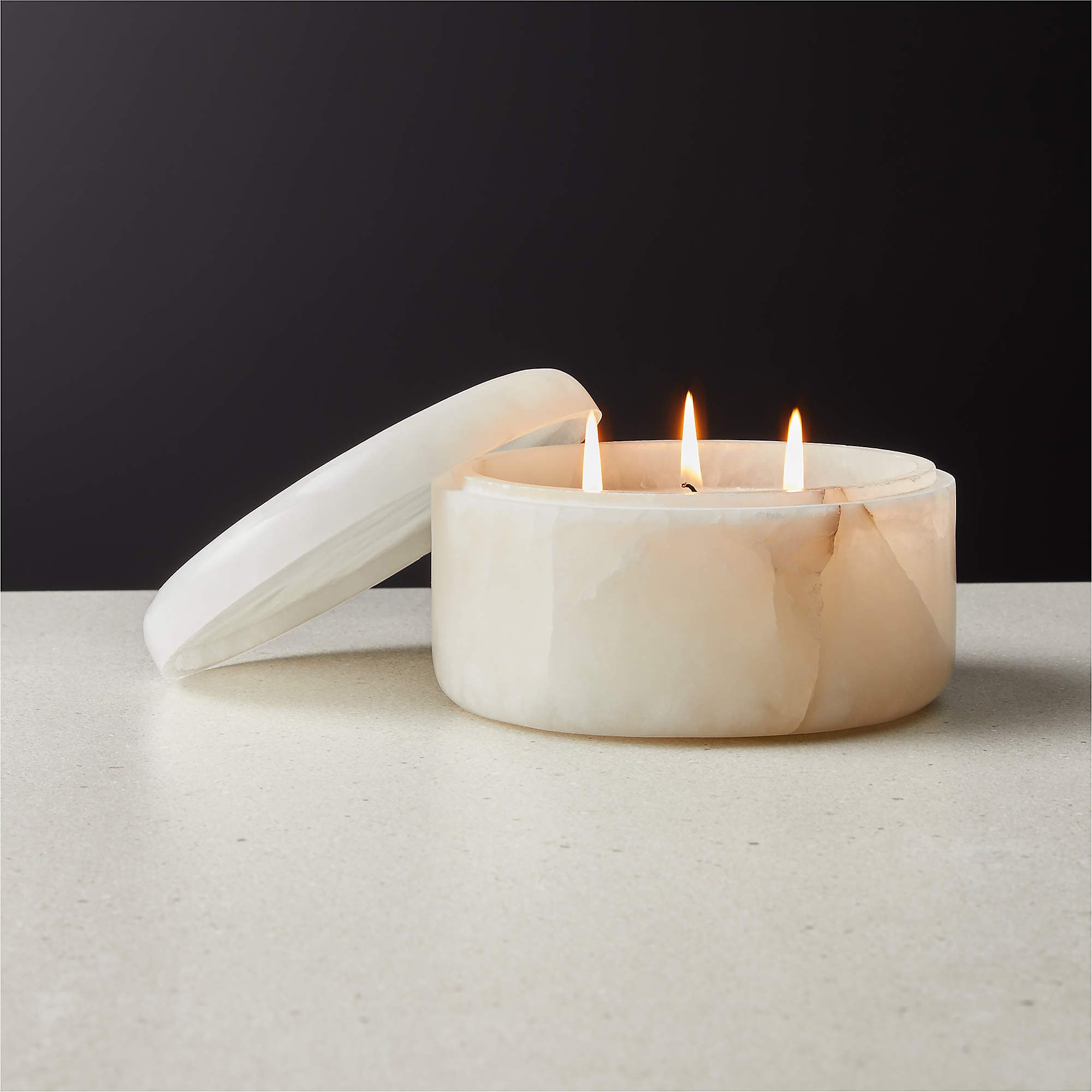 Alabaster Candle Bowl | CB2 | CB2