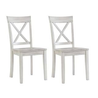 Jamestown White Wash Dining Chairs (Set of 2) | The Home Depot