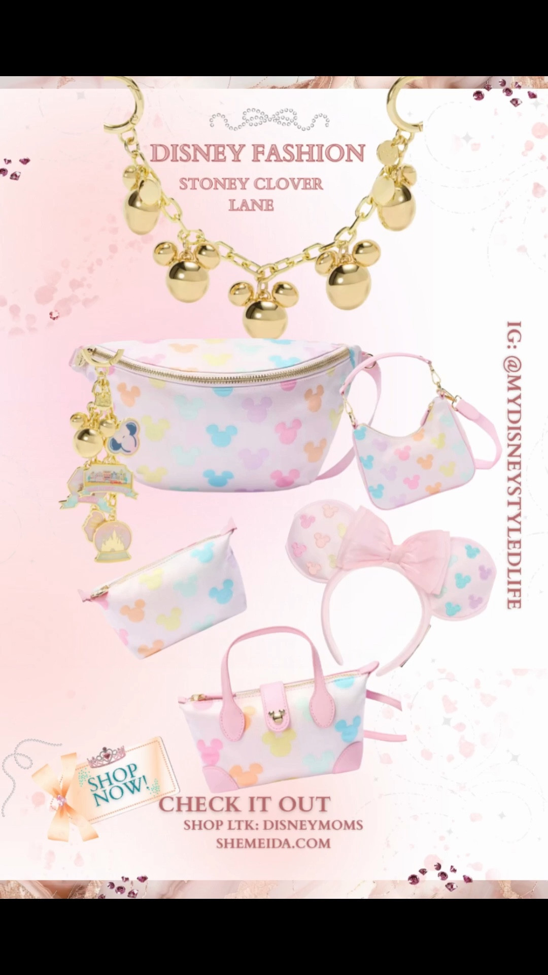 New Disney Stoney Clover Lane Bags, Ears, & Bag Charms! 