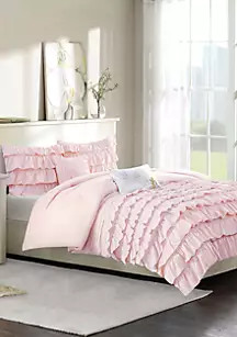 Intelligent Design Waterfall Comforter Set - Blush | Belk