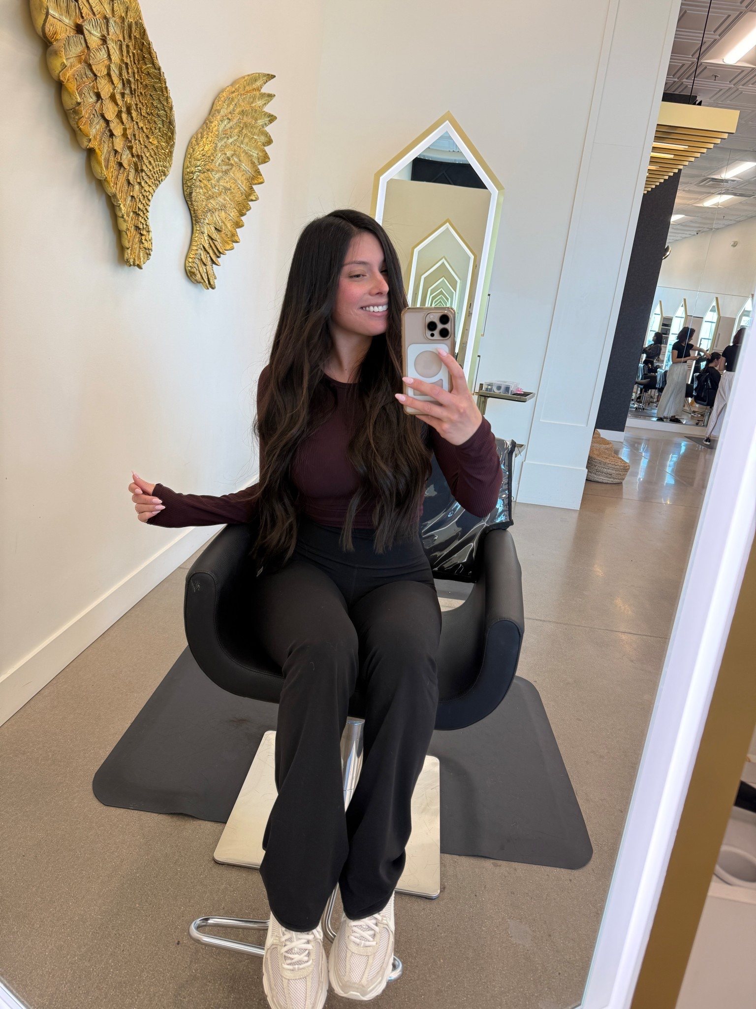 Getting my hair done. I always wear something comfy to my hair appointments!

#LTKootd #LTKgrwm #LTKdayinmylife