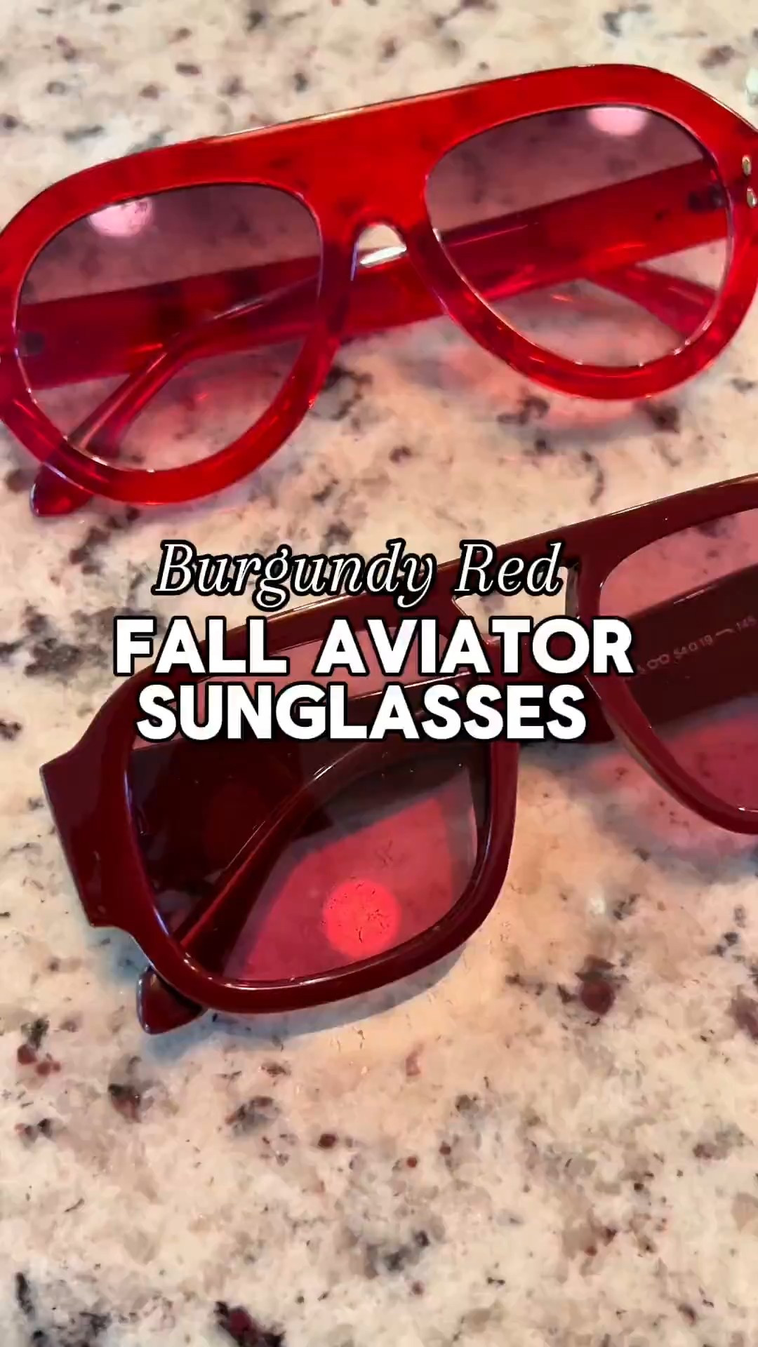 Because accessories are key when styling an outfit ❤️ and burgundy and red are THAT Girl! 

These shades will add a pop to any outfit and make you a compliment collector #shades #sunglasses #redsunglasses 

#LTKFallSale #LTKStyleTip #LTKPlusSize