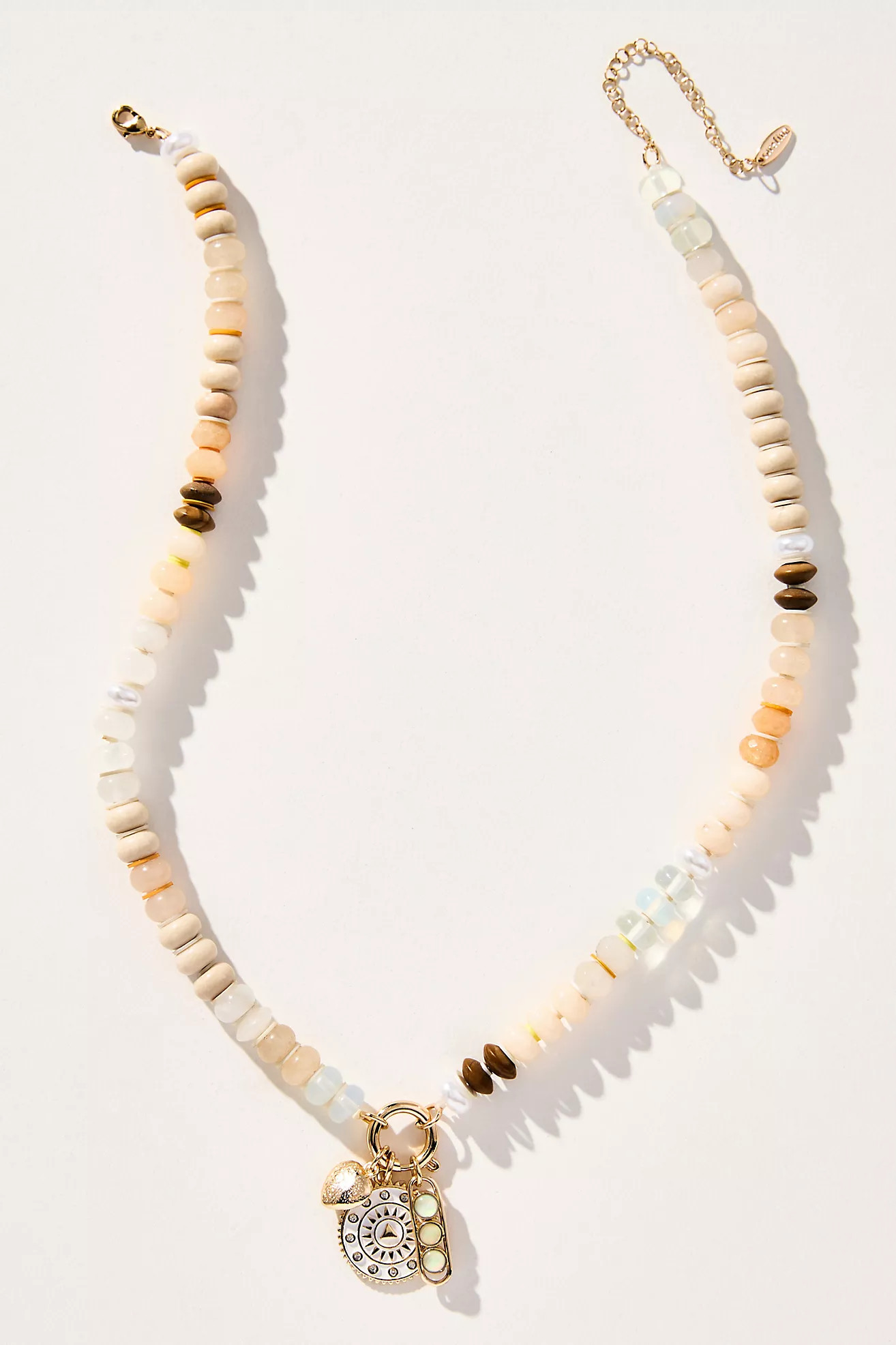 Beaded Charm Cluster Necklace | Anthropologie (US)