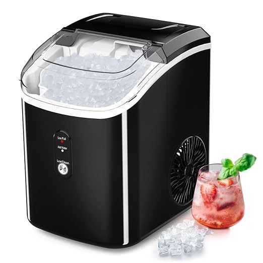 Nugget Ice Maker Countertop, Portable Crushed Sonic Ice Machine, Self Cleaning Ice Makers with On... | Amazon (US)
