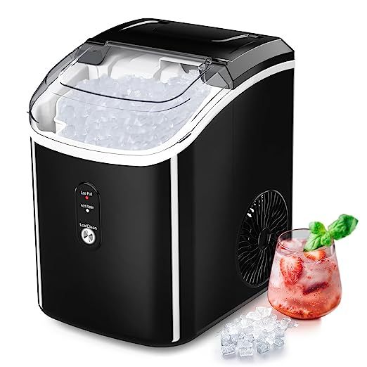 Nugget Ice Maker Countertop, Portable Crushed Ice Machine, Self Cleaning Ice Makers with One-Clic... | Amazon (US)