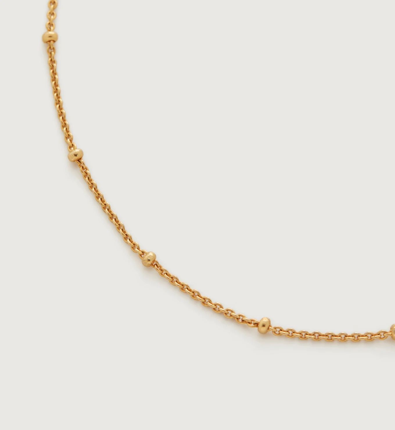 Fine Beaded Chain Necklace 41-46cm/16-18" | Monica Vinader (Global)