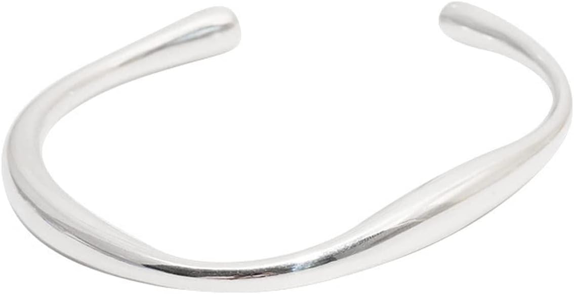 925 Sterling Silver Bracelets Open Adjustable Bangle Bracelet Teardrop Water Drop Cuff Bangles fo... | Amazon (US)