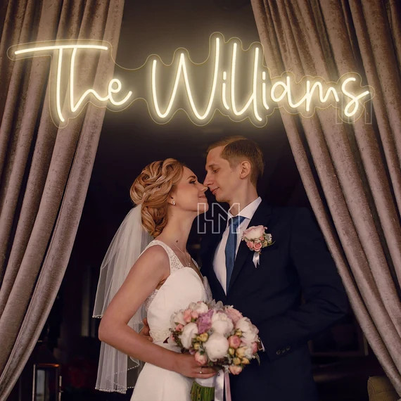 Custom Neon Sign Wall Decor, Neon Wedding Sign Wedding Decor, Name Neon Light Engagement Decor, A... | Etsy (US)