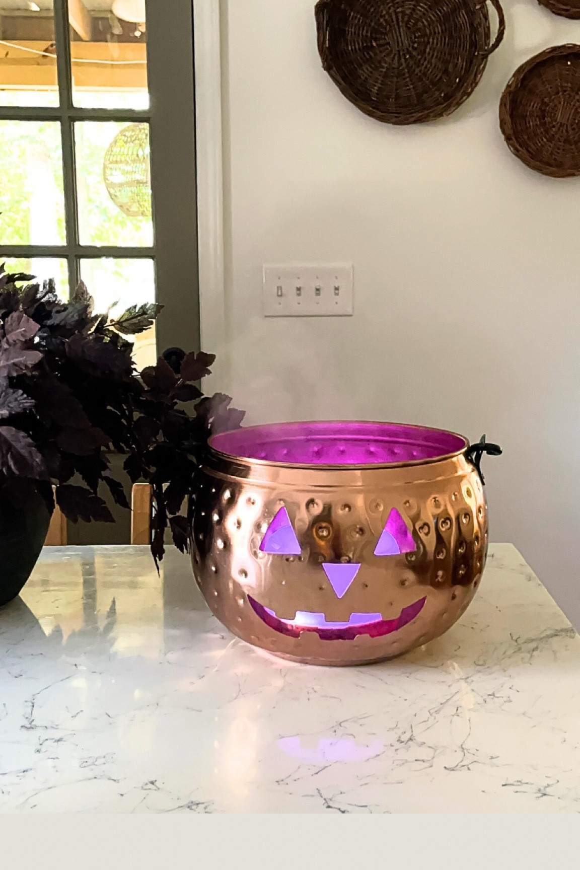 I found this amazing copper Jack-O-Lantern bucket, but thought it would also make a great decor piece for Halloween. You could add a candle (battery or real), twinkle lights or a diffuser like I did. 



***I used a drill bit to make a small hole in the bottom, back of my bucket so the power cord could fit through. 



#halloween #halloweendecor #copper #jackolantern #spookyseason #homedecor 

#LTKSeasonal #LTKHome #LTKFindsUnder50