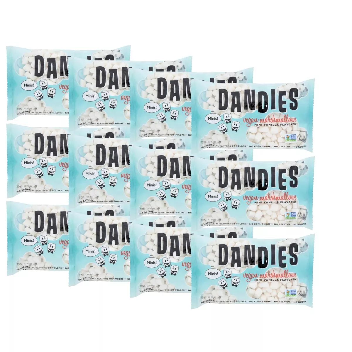 Dandies Vegan Mini Vanilla Flavored Marshmallows - Case of 12/10 oz | Target