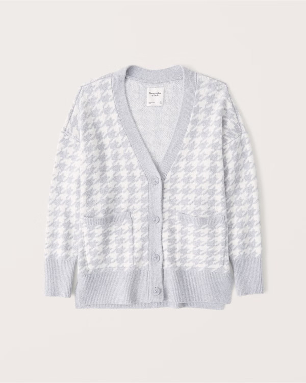 Oversized Legging-Friendly Cable Cardigan | Abercrombie & Fitch (US)