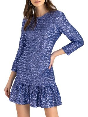 Serena Glitter Mini Dress | Saks Fifth Avenue OFF 5TH