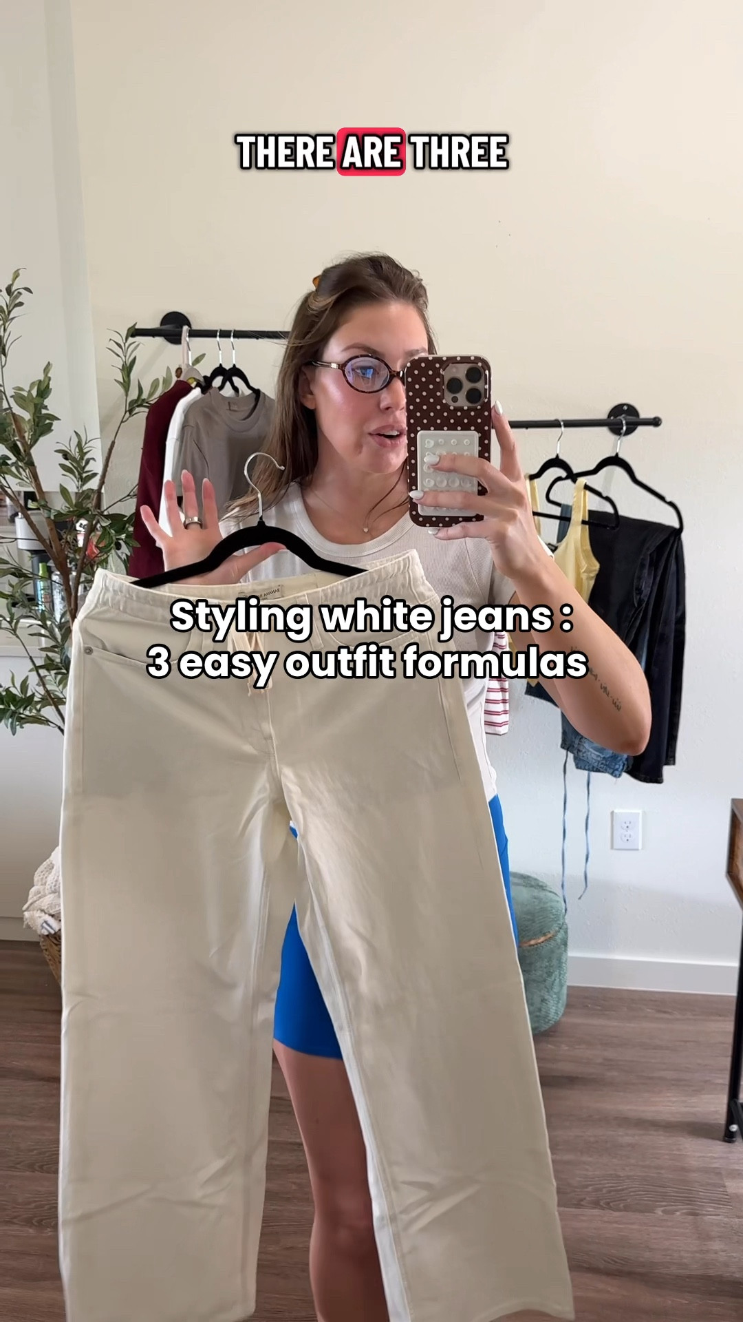 3 ways to style white jeans for spring and summer! I’m wearing a 27 tall! Small in all tops & large in cardigan 