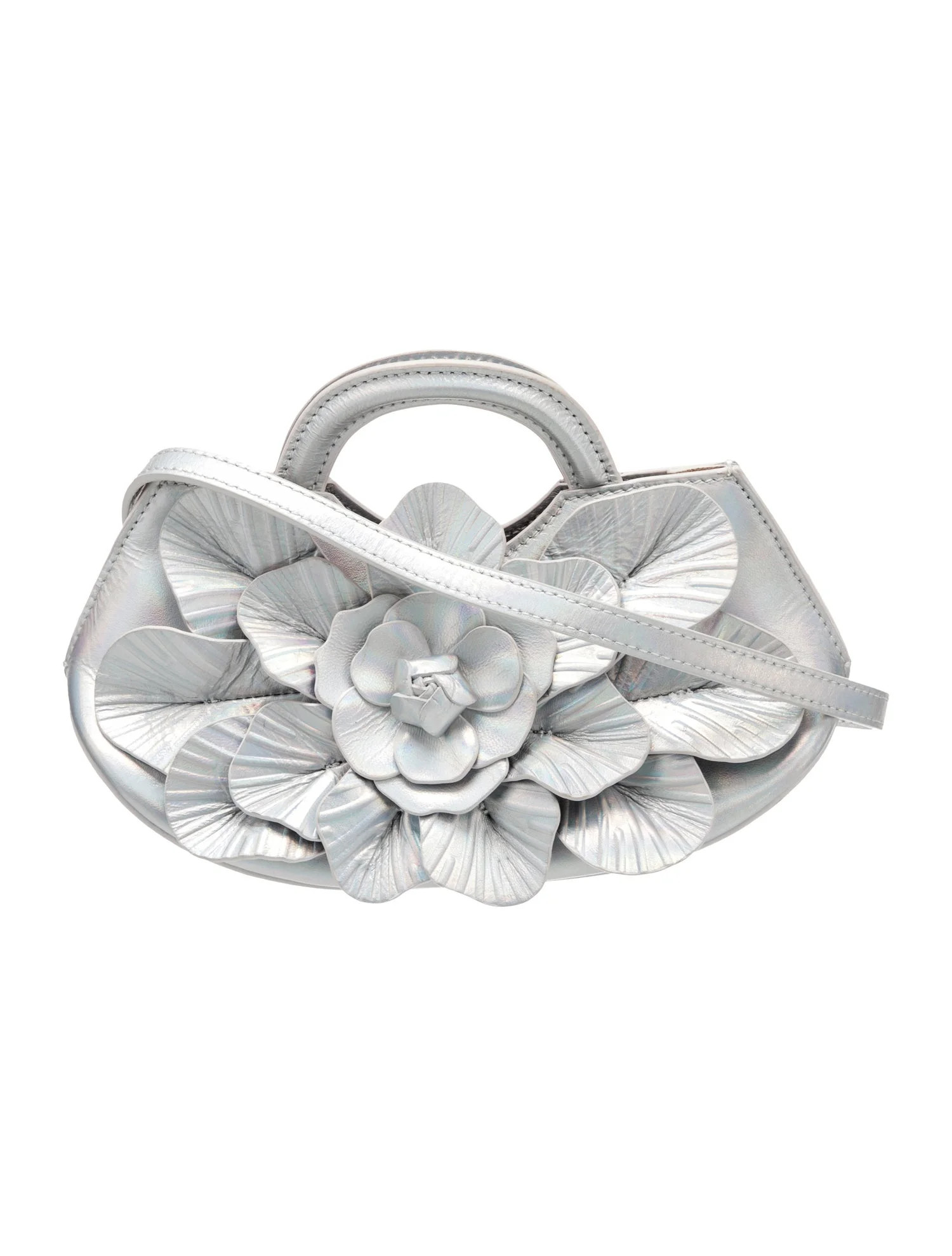 Anne Fontaine Leather Shoulder Bag - Metallic Handle Bags, Handbags - ANF42786 | The RealReal | The RealReal