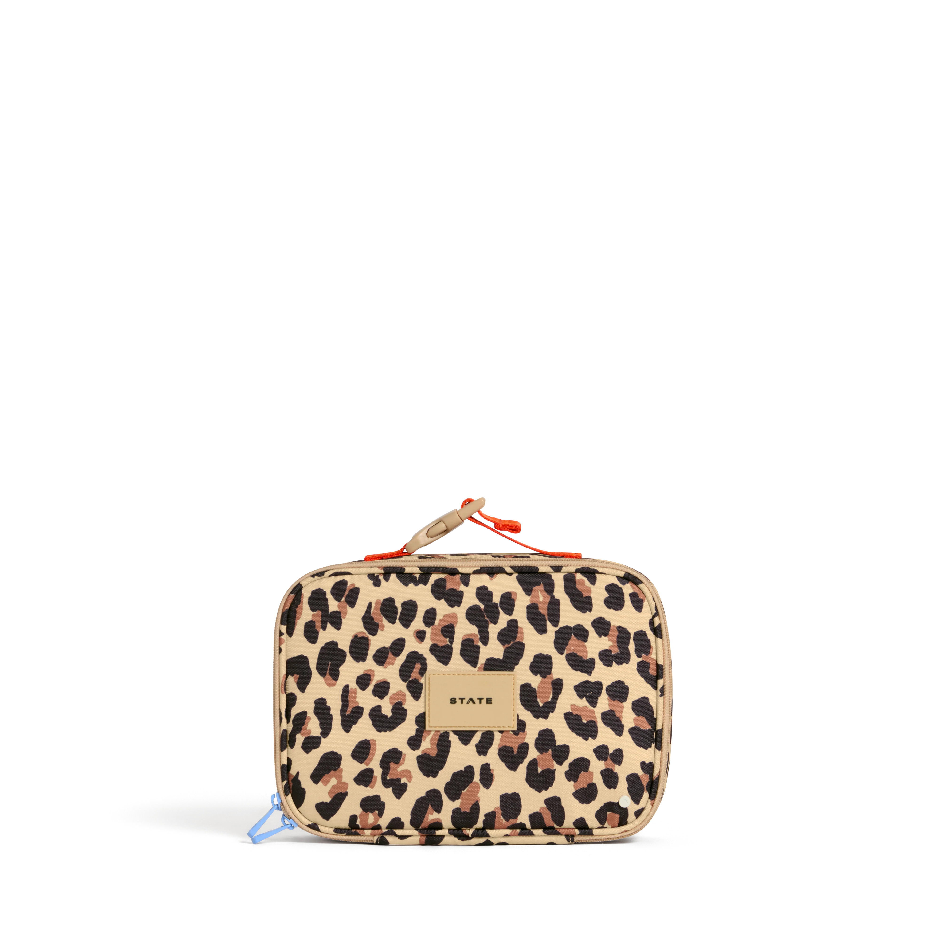 STATE Bags | Rodgers Lunch Box Recycled Poly Canvas Leopard | STATE Bags
