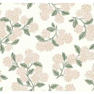 Hydrangea Unpasted Wallpaper (Covers 60.75 sq. ft.) | The Home Depot