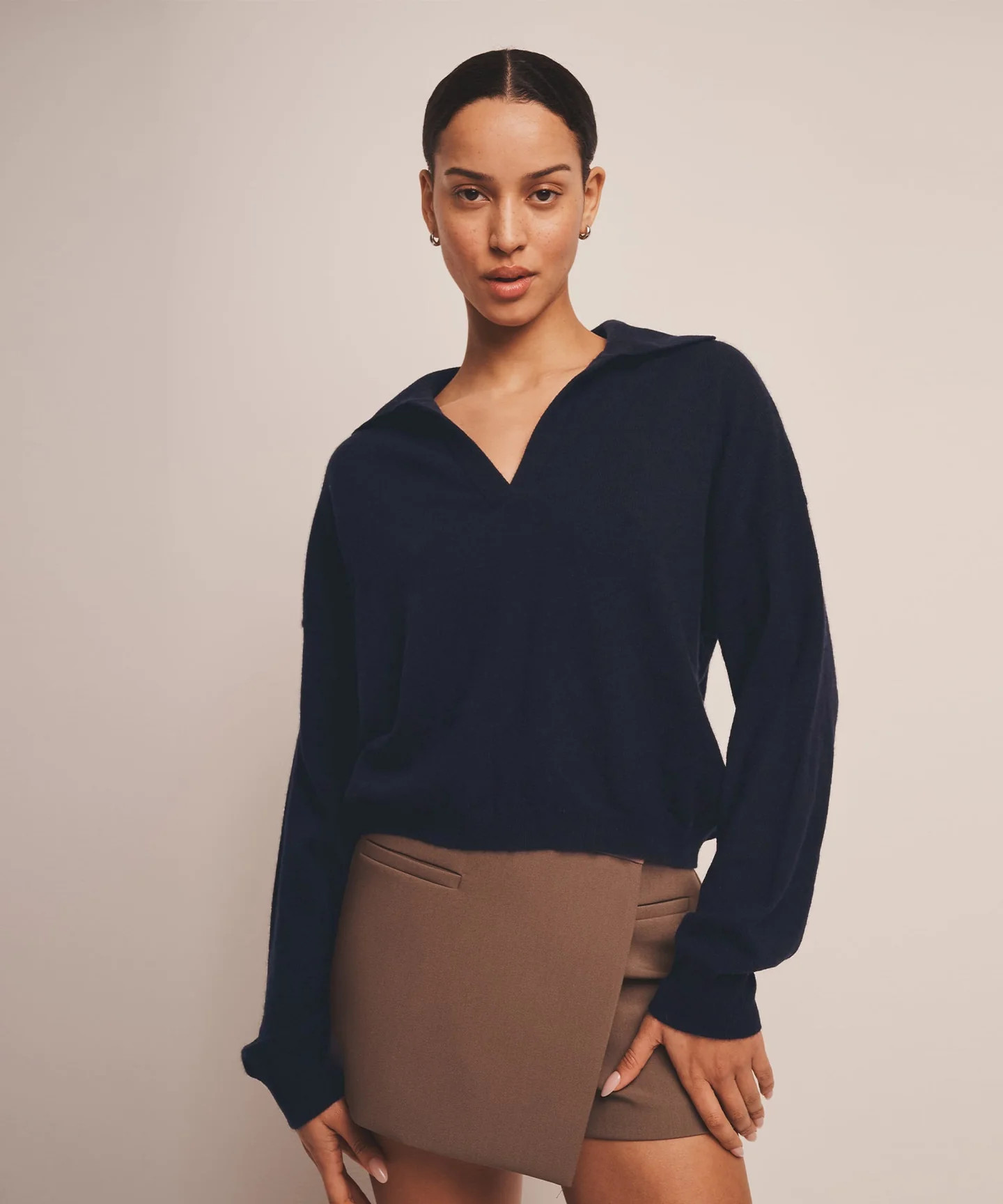 Signature Cashmere Polo Sweater | NAADAM