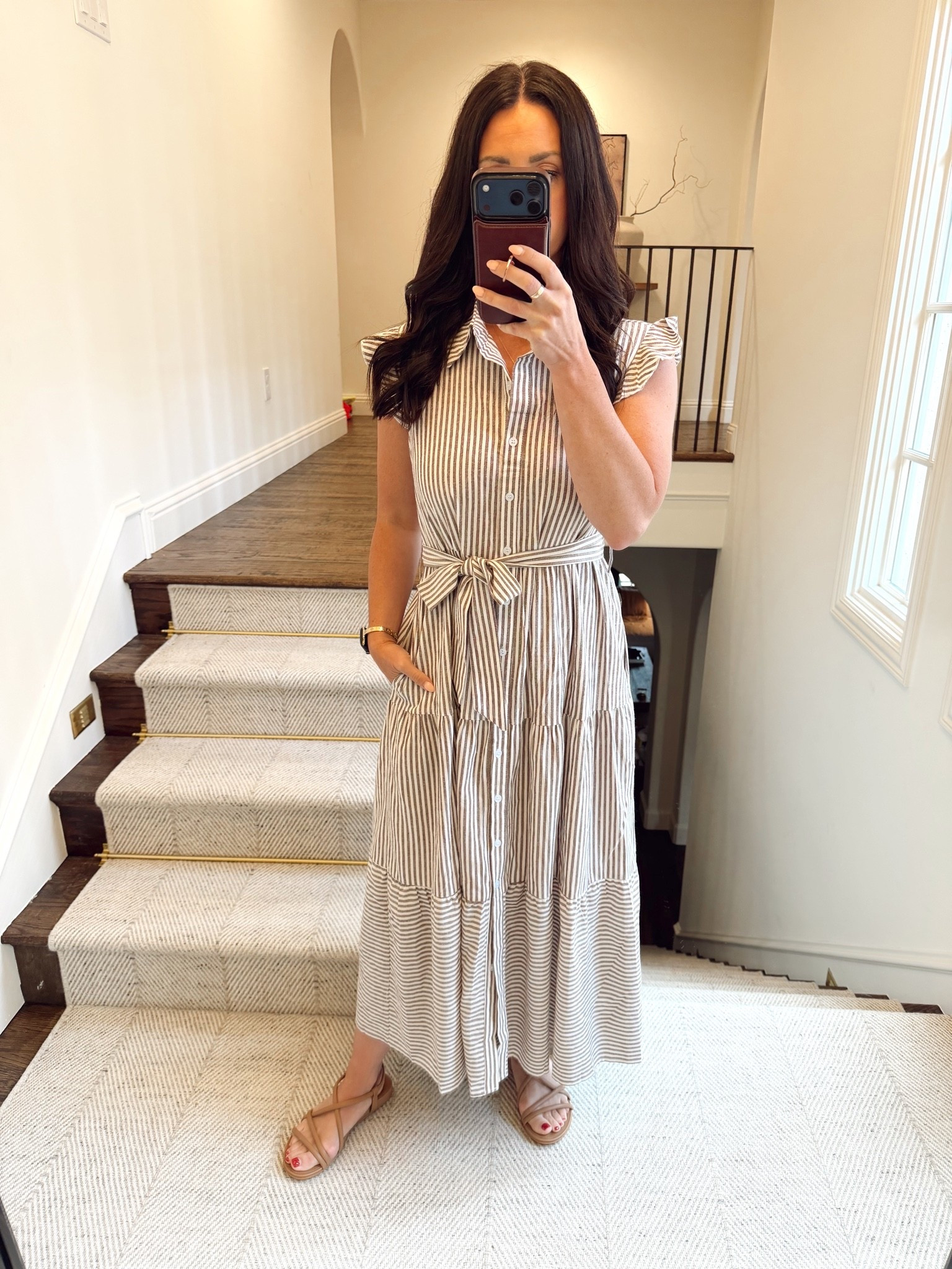 Affordable summer dress! Wear with white sneakers or sandals, great for travel! Wearing a small. This is the brown color.

#LTKootd #LTKOver40 #LTKSeasonal